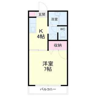 キュービックハイツ【1階】の間取り