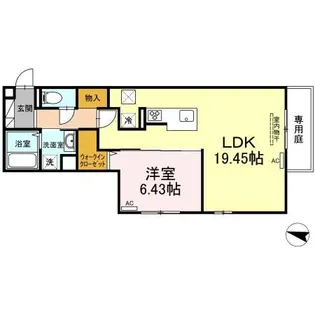 D-Lumius B棟【1階】の間取り