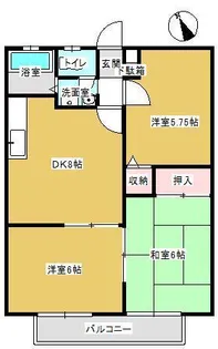 キャロットハウス【2階】の間取り