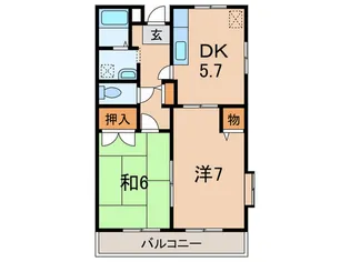 吉村ハイツ【2階】の間取り