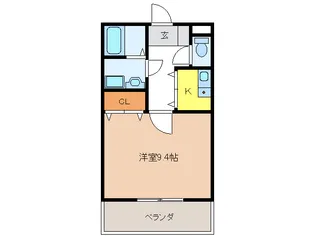 エザンス【3階】の間取り