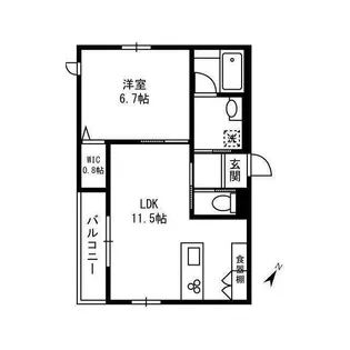 セ・ブレデュー【2階】の間取り