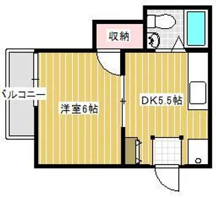第三佐伯ビル【4階】の間取り