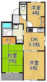 神奈川県横浜市鶴見区矢向6【マンション】の間取り