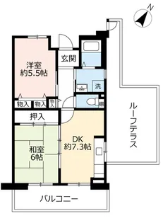 URグリーンヒルズ御影【4階】の間取り