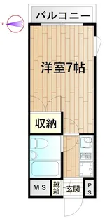 ユーノスビル【1階】の間取り