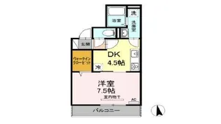 アンベル新山口II【3階】の間取り