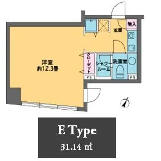 カスタリア水天宮II【7階】の間取り
