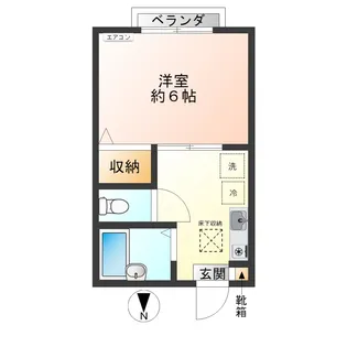 ルミエールS・K【1階】の間取り