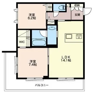 パークメゾンおおたかの森【3階】の間取り
