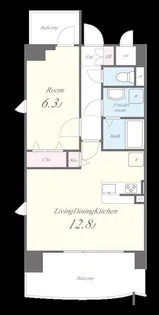 プリマベーラ大崎【7階】の間取り