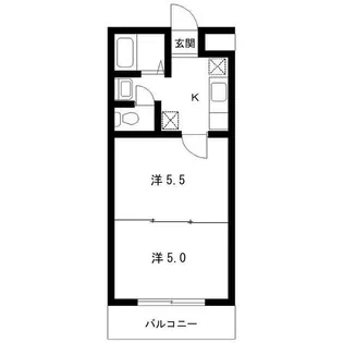 ベルシティ七北田【2階】の間取り
