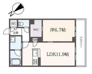グランノワール【3階】の間取り