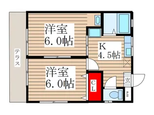 コ-ポカンナ【1階】の間取り