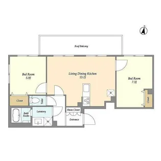 ドゥーエ成増【4階】の間取り