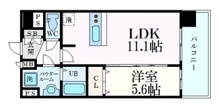 プレサンス十条凛華【5階】の間取り