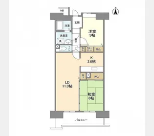 愛知県名古屋市昭和区広路町字石坂【マンション】の間取り