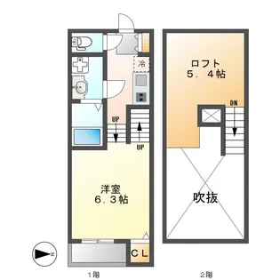 アネックス松重【1階】の間取り