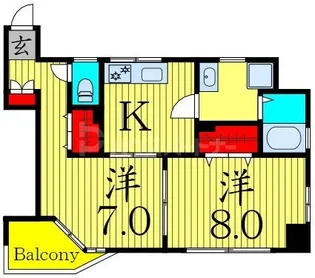 文京ツインタワー【4階】の間取り