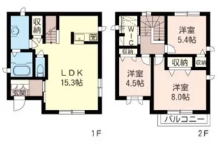 千葉県船橋市前貝塚町【一戸建】の間取り