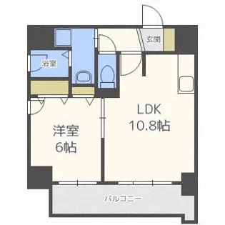 1LDKの間取り画像