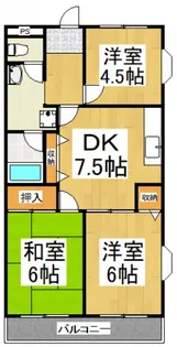 ドミール所沢【2階】の間取り