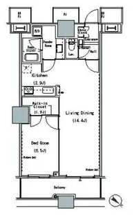 THE TOKYO TOWERS MIDTOWER【21階】の間取り