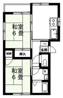 新芽ハイツ【1階】の間取り