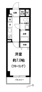 グラータ南池袋【1階】の間取り