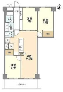 クレスト砧【3階】の間取り