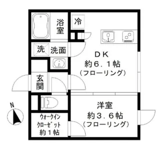 東京都文京区本駒込1【マンション】の間取り