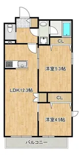 PASTORAL武蔵新城【4階】の間取り