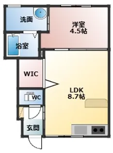 RUTILE高木【1階】の間取り