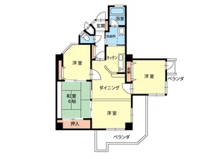 アーバンコートビレッジ【6階】の間取り