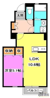 東京都東久留米市南沢1【アパート】の間取り