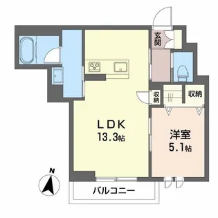 リノフォート白虎【2階】の間取り