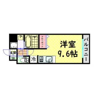 アクアプレイス南堀江【14階】の間取り