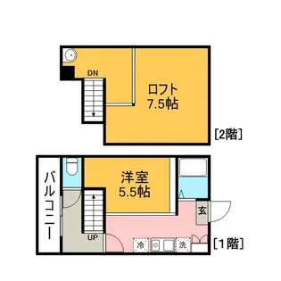 フーガ・アネックス3号館【1階】の間取り