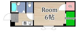 リバティ京橋【5階】の間取り