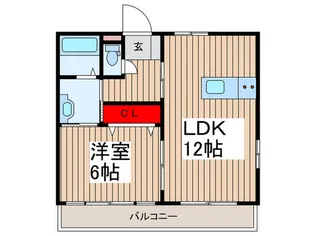 パ-クハイム宮代.【1階】の間取り