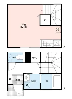袋町レジデンス【1階】の間取り