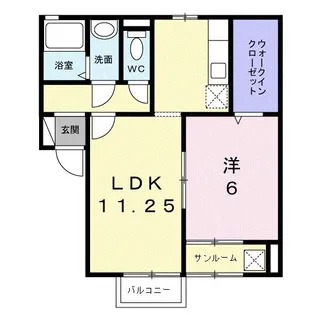 セジュールグレイスA【2階】の間取り