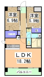 サンモールII【5階】の間取り