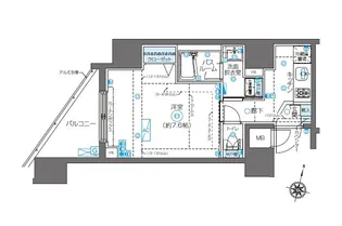 東京都渋谷区千駄ヶ谷5【マンション】の間取り