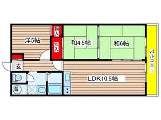 フレックスオーシャン【2階】の間取り