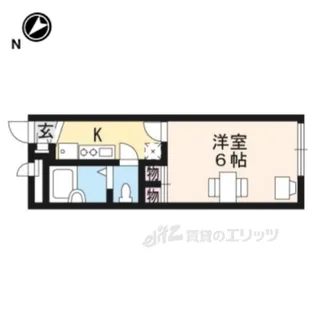 レオパレスエルヴェール3【2階】の間取り