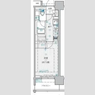 ル・リオン豊洲ウォーターフロント【8階】の間取り
