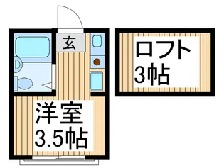 ペアパレス三原【2階】の間取り