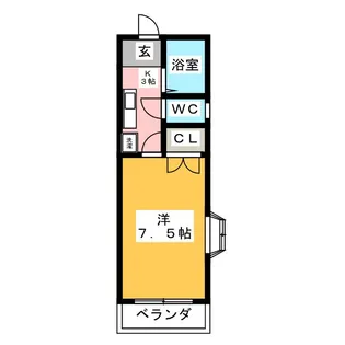 エースハイツ【2階】の間取り
