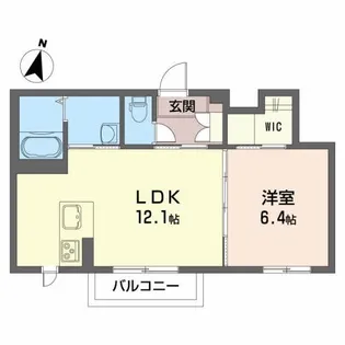 シャーメゾン・ポルト【1階】の間取り